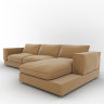 Угловой диван в стиле Лофт Калиенте лайт браун фото 1