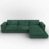 Угловой диван в стиле Лофт Калиенте грин фото