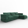Угловой диван в стиле Лофт Калиенте грин фото 2