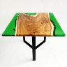 Журнальный столик из эпоксидной смолы и дерева F9101 фото 6